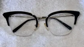 Mk3029 Michael Kors Costa Rica Eyeglasses - Black Cat Eye Full Metal Rim