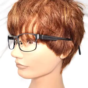 56-18-145 Michael Ryen Mr-200 Europa Eyeglasses Frame C1 Graphite Gray Full Rim