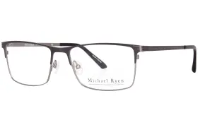 Mr-296 Michael Ryen C2 Eyeglasses Mens Gunmetal Full Rim Rectangle Shape 56mm