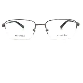 54-18-145 Michael Ryen Mrm-116 Eyeglasses Frames Mrm-130 Silver Pureflex Half Rim H16961
