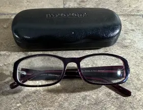 53-17-135 Milan Mil-16-70 Purple Rectangle Womens Full Rim Eyeglasses Frames Dr3