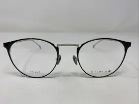Mn31019 Minamoto Japan Wp 50-20-140 Black/silver Full Rim Eyeglasses Frame E172
