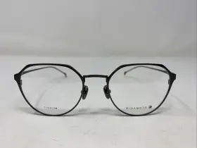50-19-140 Minamoto Mn31020 Japan Ay Matte Silver Full Rim Eyeglasses Frame G216