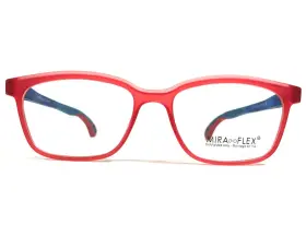 47-16-135 Miraflex C.136 Kids Eyeglasses Frames Will Blue Red Square Full Rim