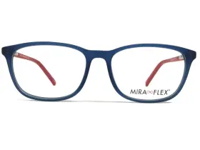 46-14-130 Miraflex C.m1125/m1k588a Kids Eyeglasses Frames Job Blue Red Square 46-14-130 Miraflex C.m1125/m1k588a Kids Eyeglasses Frames Job Blue Red Square