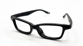 Maya-42 Miraflex New Maya 42 Charcoal Black Authentic Eyeglasses 42-15