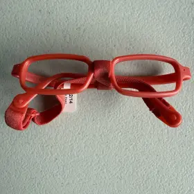 Nb2-ip Miraflex New Baby 2 - Ip Kids Eyeglass Frames Red Pearl Neutral 42/14 Sample