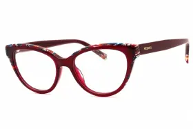 0sr8 Missoni 716736726267 Mis 0091 Sr8 Eyeglasses Burgundy Frame 52mm