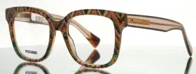51-18-140 Missoni Mis0127 038 Pattern Pink Green Womens Square Eyeglasses B 45