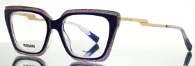 53-16-145 Missoni Mis0167 S6f Blue Womens Square Full Rim Eyeglasses B 40 53-16-145 Missoni Mis0167 S6f Blue Womens Square Full Rim Eyeglasses B 40