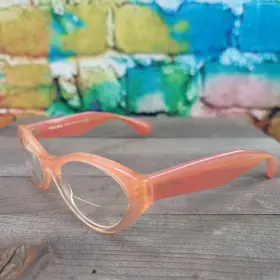 Vmu-03m Miu Womens Eyeglasses - Vmu 03m Qfi 1o1 Orange Gradient Glitter Pink