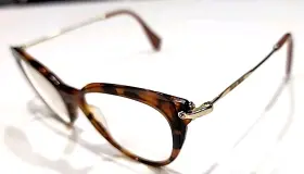 Vmu01q Miu Tortoise Gold Cat Eyes Oval Eyeglasses Frame 50-17 140