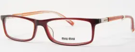 2be-1o1 Miu Vmu03a Burgundy Unique Eyeglasses Glasses 51-14-135mm Notes