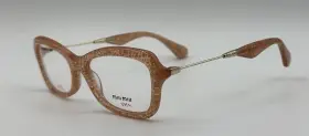 Ka4-101 Miu Vmu06l New Eyeglasses Frames Vmu 06l 52-17 140 Peach Sparkling E5