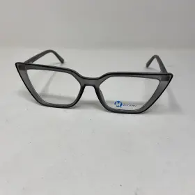 51-17-145 Modern 267z Eyewear Vintage Black Gray Flex Hinge Eyeglasses