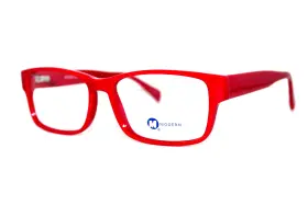 Modern Optical 675254163179 New Slick Red Authentic Eyeglasses Frames 57-17-150mm