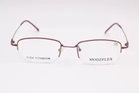 54-19-145 Modern Optical Mx924 Modzflex Brown Rectangle Eyeglasses Frames