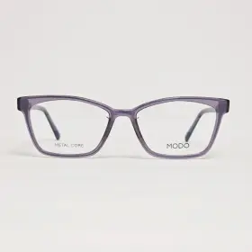 Modo 6619a Womens Handmade Rectangular Glasses In Purple Crystal 52mm