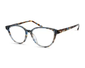 Modo 6621-blutt Eyeglasses Frames 6621 Blutt Brown Blue Tortoise Cat Eye Size 51-16-140mm