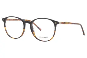 Mo1164-01 Moleskine Mo1164 Eyeglasses Frame Mens Black/havana Fullrim Round Shape 50mm