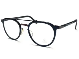 Ml5036 Moncler Mens Full Rim Eyeglasses Frame Size 49-21 Round Brown