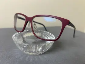 Jz40 Monoqool Eyeglasses Jazz Frames Only 20s Red Black 50 16 140 Euc
