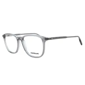 0085o Montblanc Snowcap Mb 011 Grey Plastic Square Eyeglasses 54mm