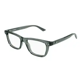 0322o Montblanc Mb 008 Blue Plastic Rectangle Eyeglasses 53mm