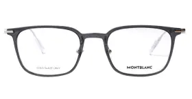 Mb0100o Montblanc New 001 52mm Dark Gray Translucent Eyeglasses Frames Italy