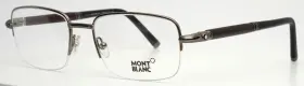 55-18-140 Montblanc Mb534 008 Gunmetal Mens Rectangle Half Rim Eyeglasses B 38