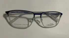 56-19-145 Morel 101240 Oga Bg07 Navy And Clear Eyeglasses Frame France New