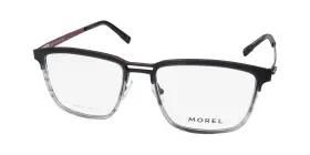 57-18-150 Morel 10201o New Oga Eyewear Square Titanium Mens Full-rim Black Nr10