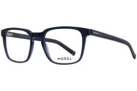 Supernova-4 Morel 177764-2 Bm11 Eyeglasses Frame Mens Blue Full Rim Rectangle Shape 55mm