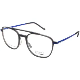 30107l Morel Mens Eyeglasses Grey Blue Acetate Pilot Shape Full Rim Frame Gb12