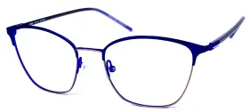 53-18-140 Morel 30252l Lightec France Pd12 Blue/brown Eyeglasses Frame