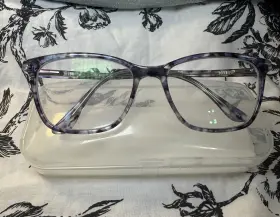 Cm2012 Morgan Chelsea Clear Gray Blue Purple Glasses Case Included