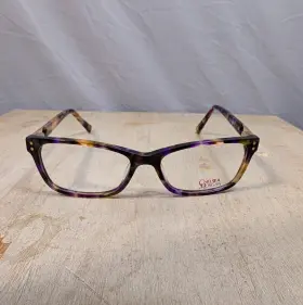Cm202237 Morgan Cm202037 Chelsea Eyeglass Frames Purple Tortoise Rhinestone Cat Eye 54-16