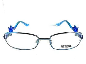 Moschino 029224477827 New Love Girls Teen Mo 093 03 A58 49mm Blue Eyeglasses Frame