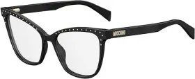 54-16-140 Moschino 716736013671 New Womens Rx Eyeglasses Frame - Mos 505 0807 Black