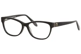 Mo296 Moschino Womens Eyeglasses Mo/296 01 Black Full Rim Optical Frame 54mm
