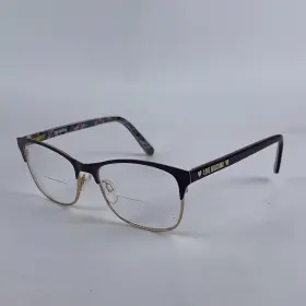 Mol526 Moschino Love 0t7 Unisex Eyeglasses Frame Black Cat Eye Half Rim 145mm