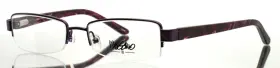 52-17-135 Mossimo Ms1076 Plum Womens Rectangle Half Rim Eyeglasses B 26 Ftas-isft