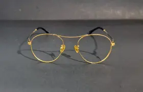 1000061 Mujosh Mj Eyeglass Frame Aviator Gold Unisex
