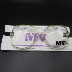 03626 Munoz Vision Mv Vero Eyeglass Frames Womens Blush Clear Full Rim Size 53/16 New