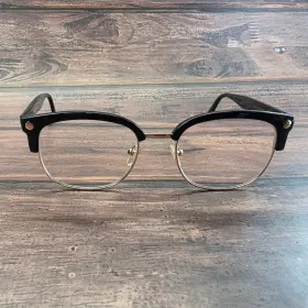 51-18-145 Muse 31-m10033 X Hilary Duff Black Gold Browline Eyeglasses