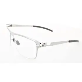 No1-yannis-shinny-silver Mykita Unisex Eyeglasses Shinny Silver Square Frame