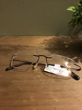 Naturally Rimless Nr-374 New Eyeglasses Frames Navy Steel 51-19-140 102 Glasses