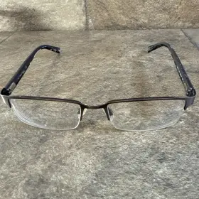 N7229 Nautica 033 Eyeglass Frames Half Rim Gunmetal Flex Hinge 53-18-140-40mm