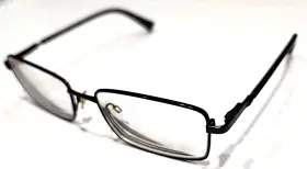 N7275-005 Nautica N7275 005 Black Metal Rectangle Eyeglasses Frame 55-18 140 Read