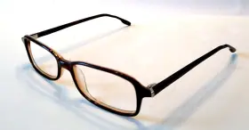51-15-140 Nautica N8015 24 Brown Rectangular Eyeglass Frame Plastic Nice